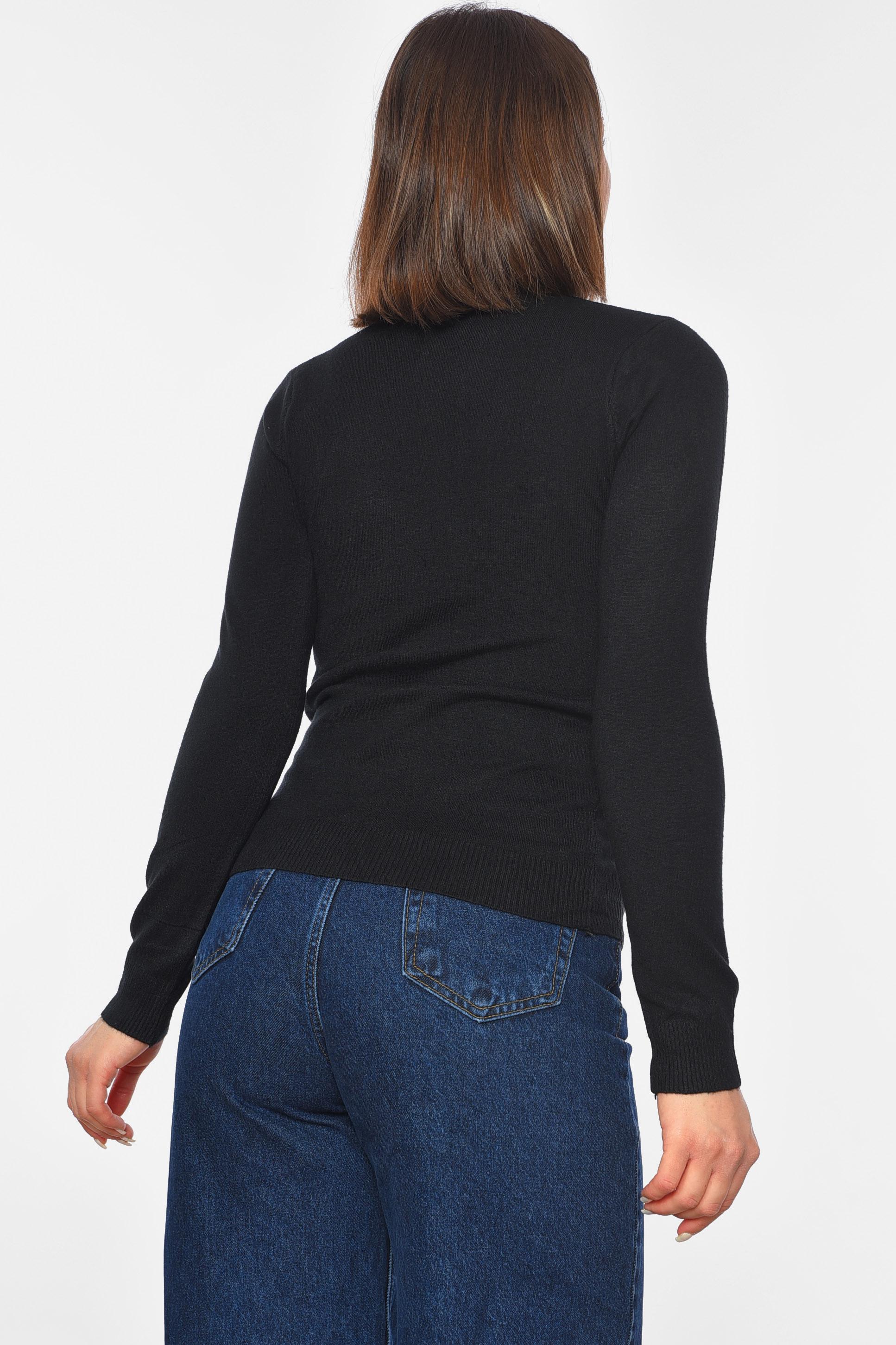 Гольф женский 191838 трикотажный S-M Черный (191838_!270534_42-44) - фото 3