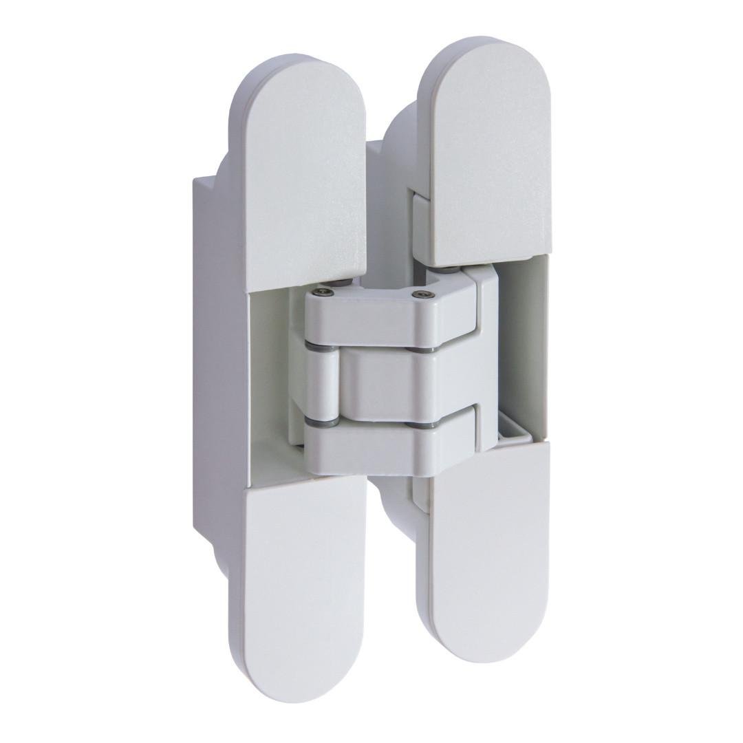 Петля скрытая AXOR для межкомнатных дверей 24x120 мм с колпачками Белый (D5004-00-N01) - фото 1