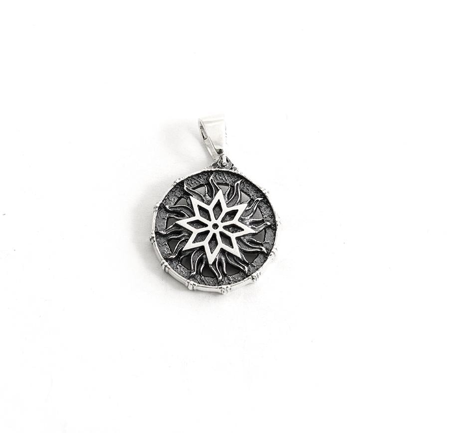Кулон Maxi Silver 9573 Слов'янський оберіг алатир у сонячному колі (89573)