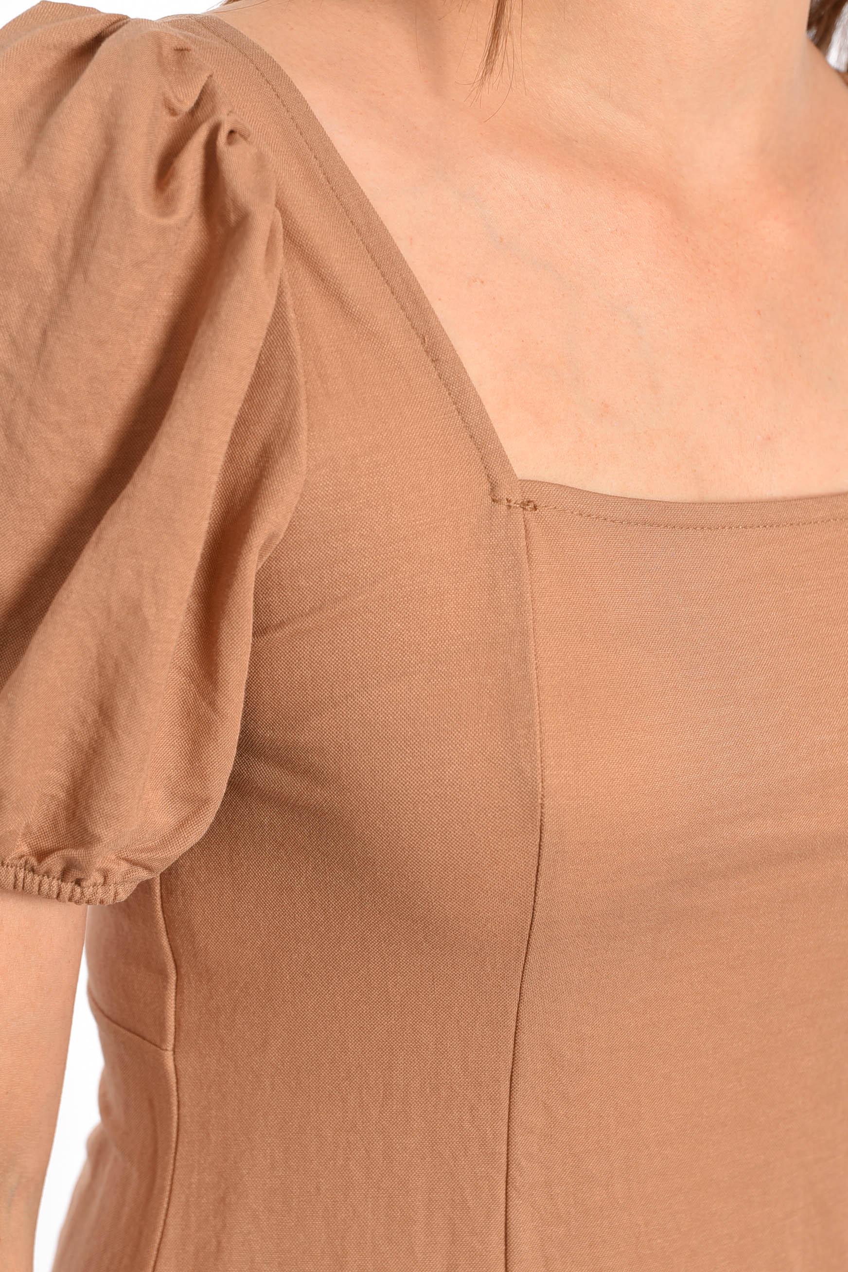 Платье женское р. 44 Бежевый (188331) - фото 4