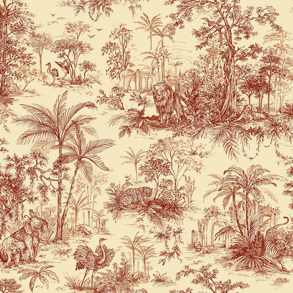 Обои виниловые AdaWall Tropicano на бумажной основе (9909-4)