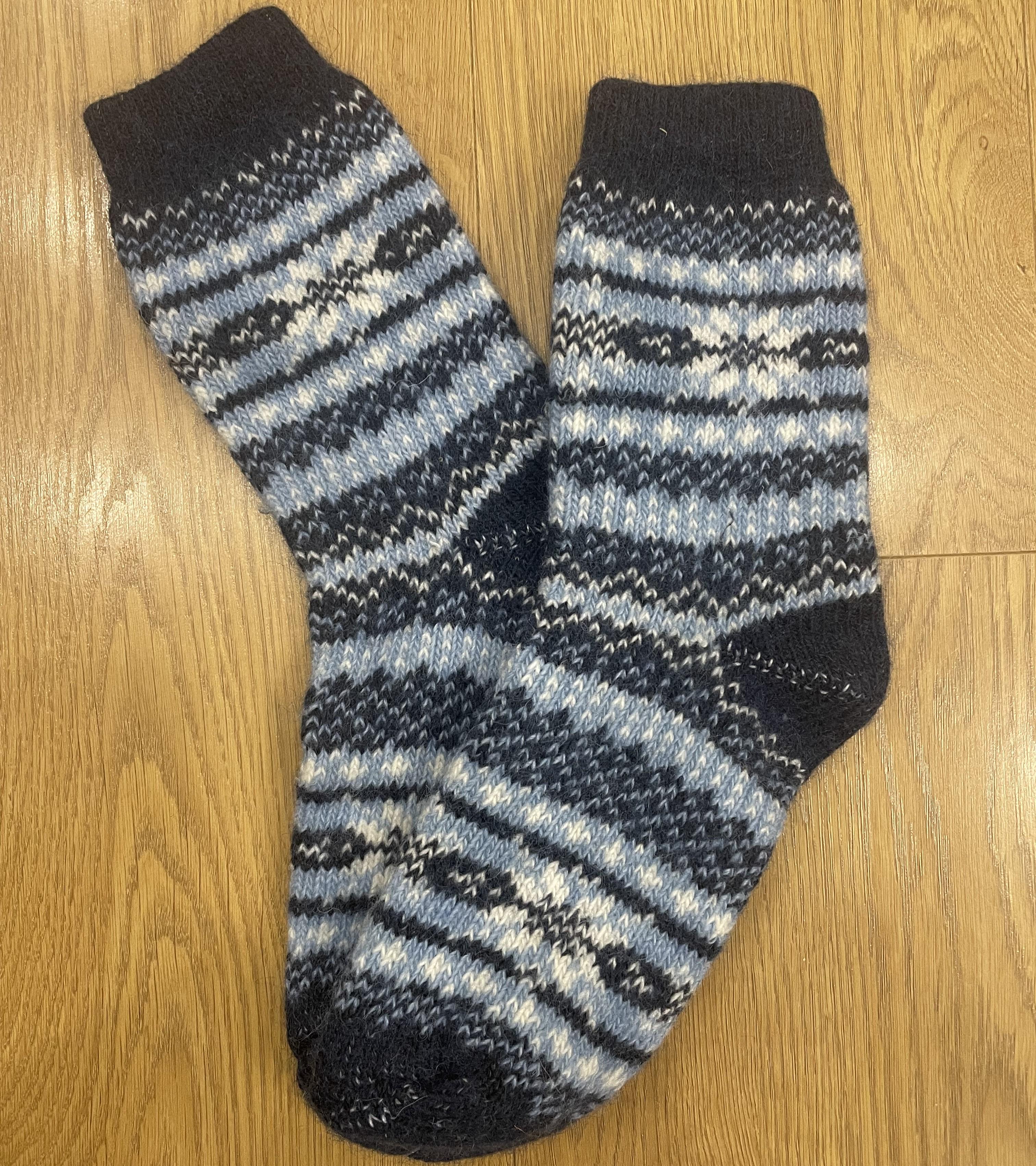 Шкарпетки жіночі в'язані з овечої вовни р. 36-41 (26949651)