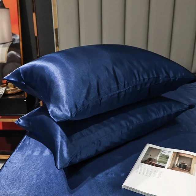 Комплект постільної білизни Moka Textile полуторний 2 наволочки 50х70 см/70х70 см Темно-Синій (2392405727) - фото 5 Комплект постільної білизни Moka Textile полуторний 2 наволочки 50х70 см/70х70 см Темно-Синій (2392405727) - фото 5