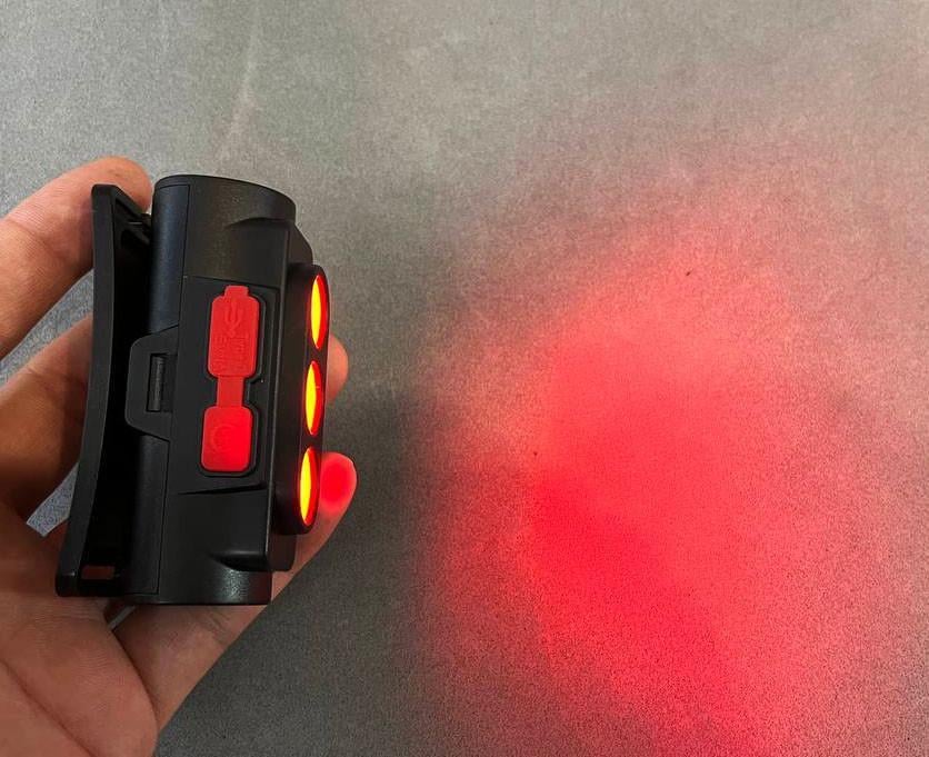 Фонарь налобный аккумуляторный BL-2119C Type-C 18650 COB с красным и белым светом (1311646477) - фото 2