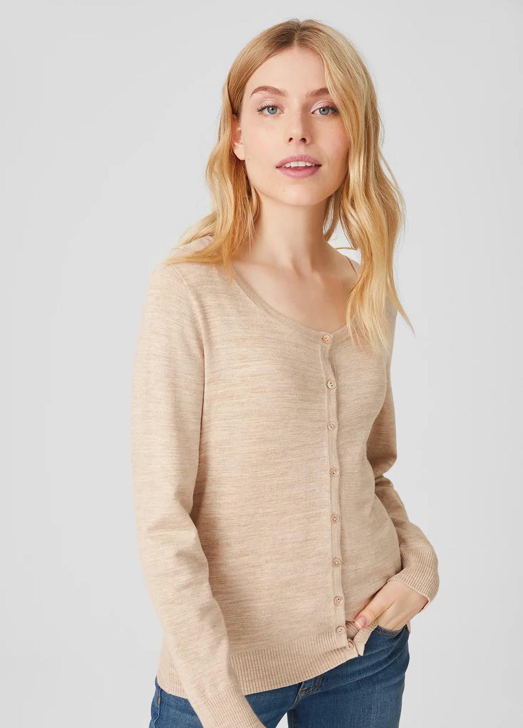 Кардиган женский C&A L Бежевый (2077557b41)