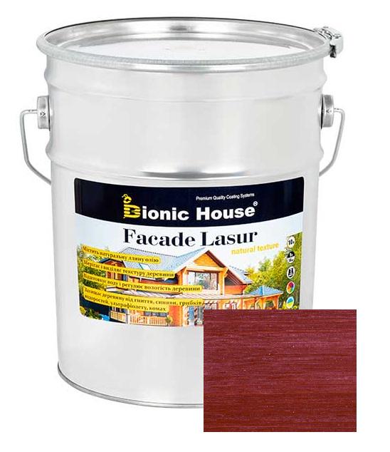 Краска фасадная для дерева Facade Lasur 10 л Вишня (18294721)