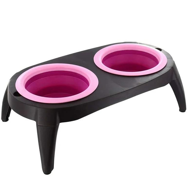 Миска для собак та котів Pet Bowl Set подвійна (29637082)