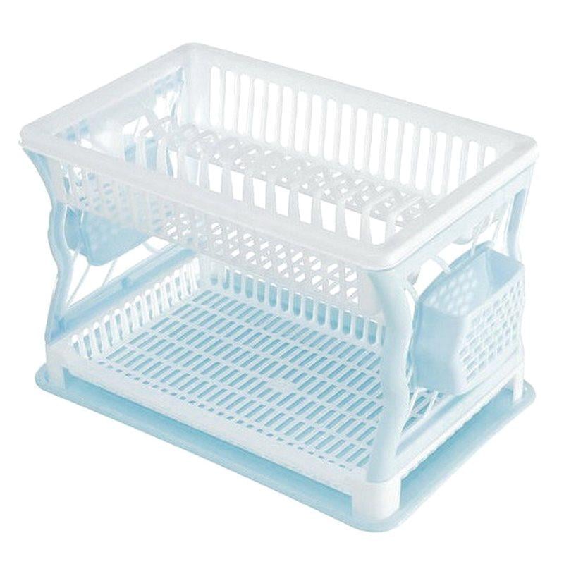 Сушилка для посуды двухъярусная R-plastic 60036 Голубой (NA004865)