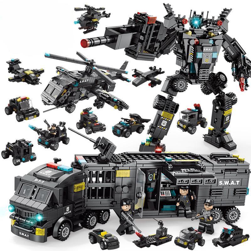 Конструктор полицейская серия LEGO-стиль 3в1 700 эл. (29503546)