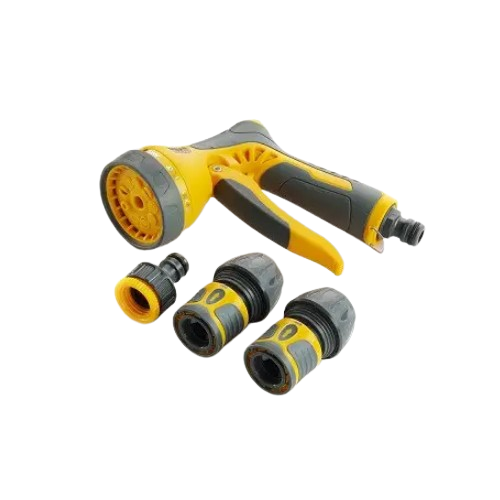 Набір Сила пістолет-розпилювач 9 режимів з регулюванням потоку конектори 3/4'' адаптер 1/2''- 3/4 (551290)