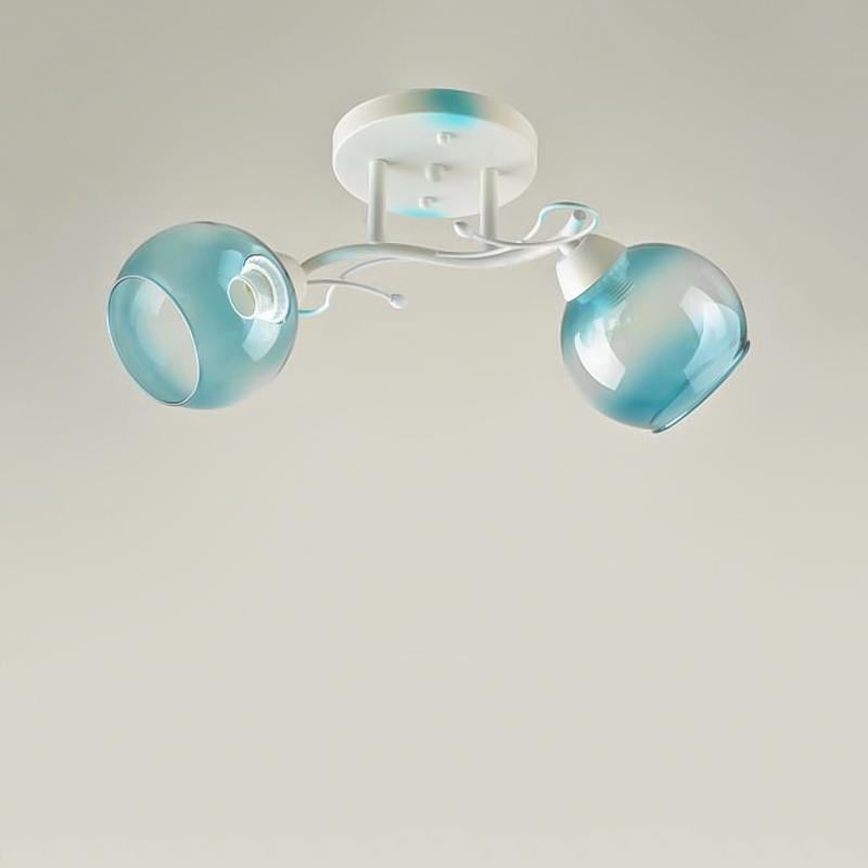 Люстра потолочная Light House SRS-16074/2 на две лампы Бело-синий