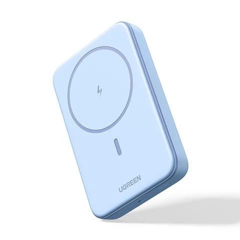 Повербанк магнитный Magsafe Ugreen PB561 10000mAh 20Вт с беспроводной зарядкой для iPhone17/16/15/14/13/12 Series Blue (MK001096)