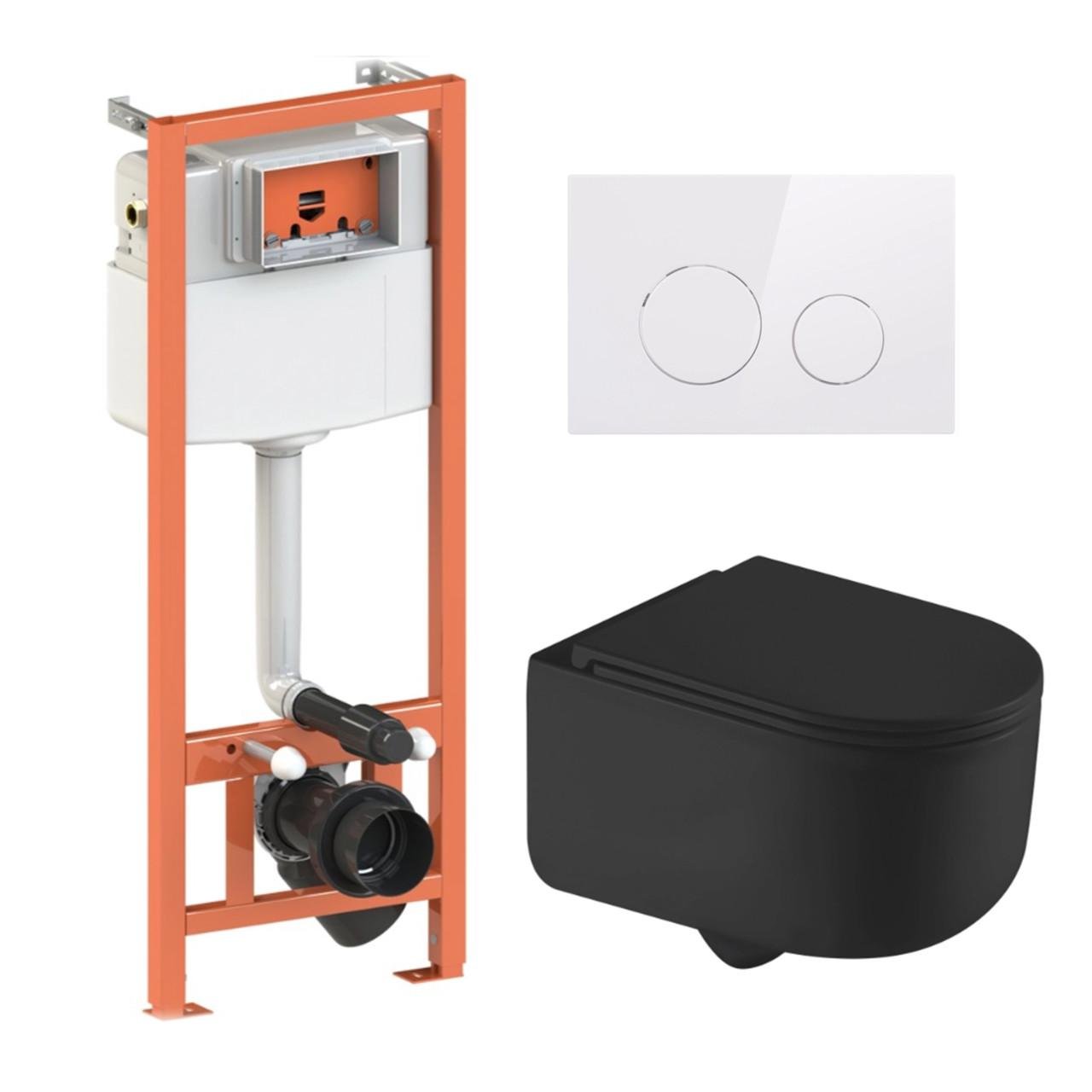 Установка Qtap подвесной унитаз Taurus Ultra Quiet/комплект установки Nest 4в1 круглая клавиша (2611546674) Установка Qtap подвесной унитаз Taurus Ultra Quiet/комплект установки Nest 4в1 круглая клавиша (2611546674)