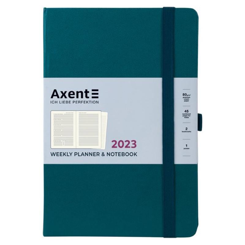 Еженедельник Axent 2023 Prime Strong 145х210 Малахитовый (8507-23-31-A)