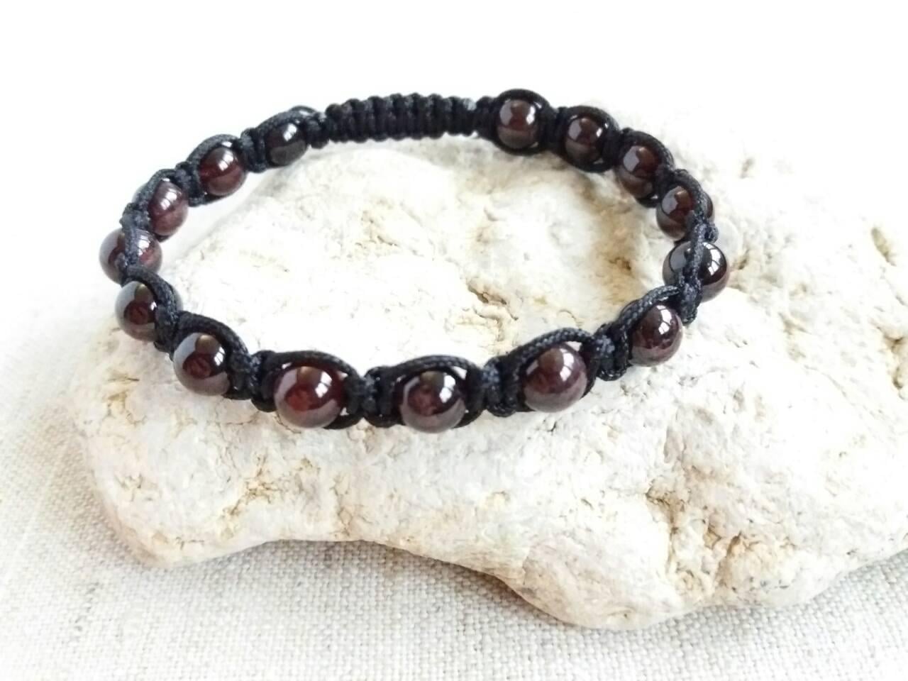 Браслет шамбала из Граната d 6 мм (1896049184)