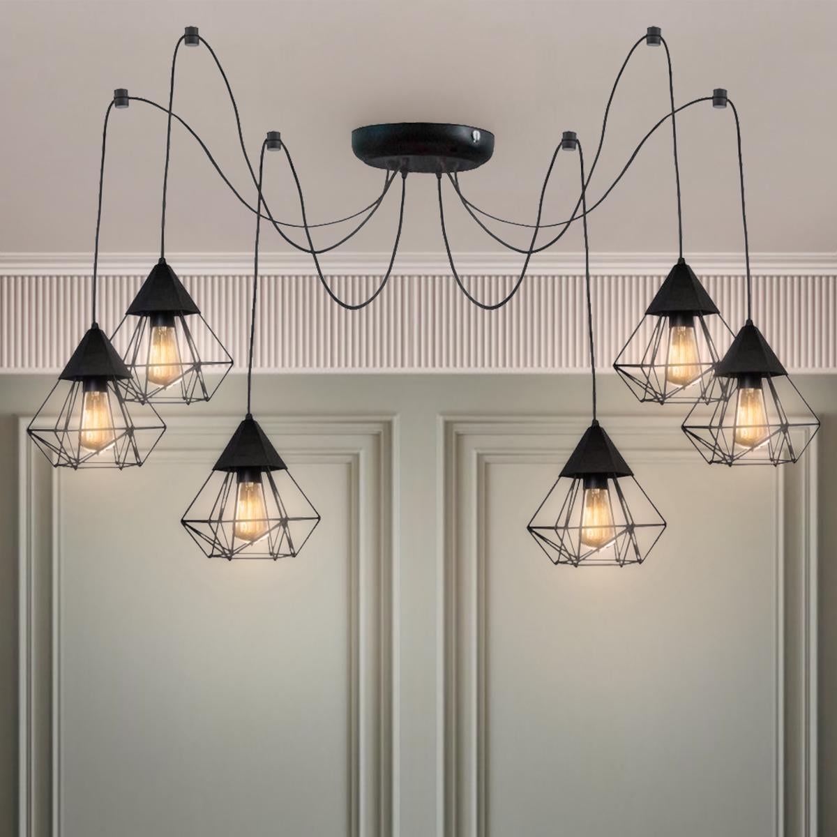 Люстра паук MSK Electric Crystal на шесть плафонов NL 0535-6