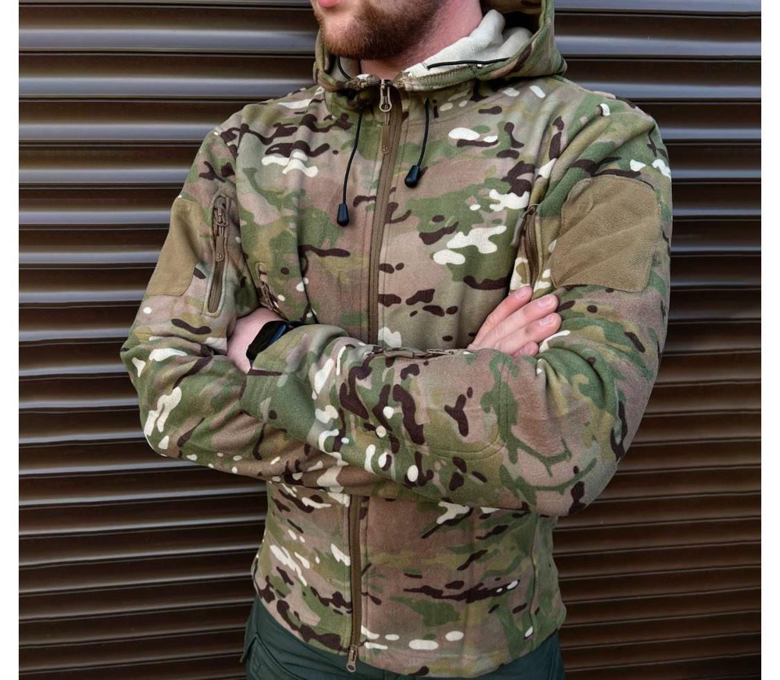 Кофта Call Dragon флисовая военная с капюшоном мультикам M (763)