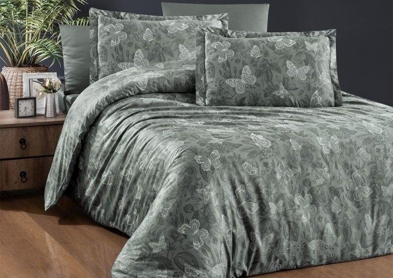 Постельное белье First Choice Karlis Moonmist сатин евро Зеленый (14056364) Постельное белье First Choice Karlis Moonmist сатин евро Зеленый (14056364)