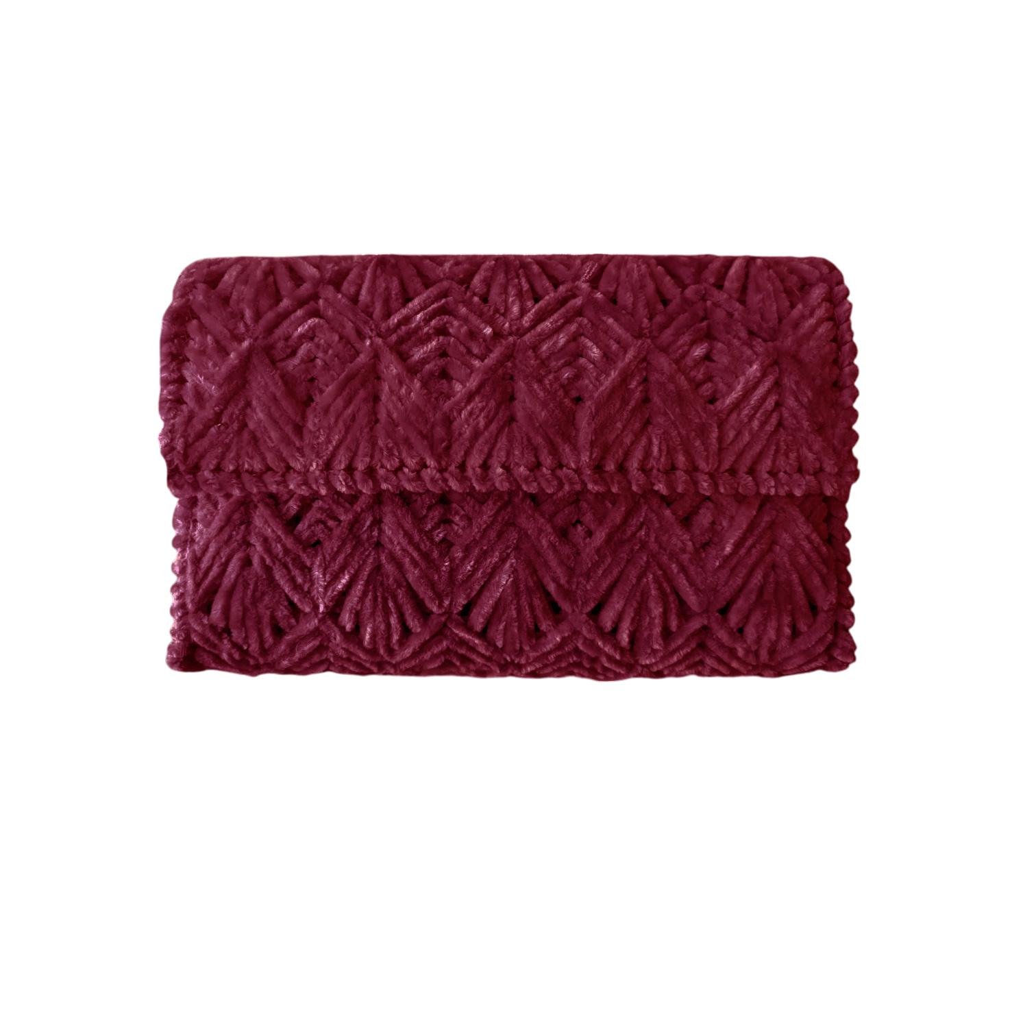 Набор для создания сумки из пластиковой канвы Черный олень №1 Бордовый (8093-30) - фото 6