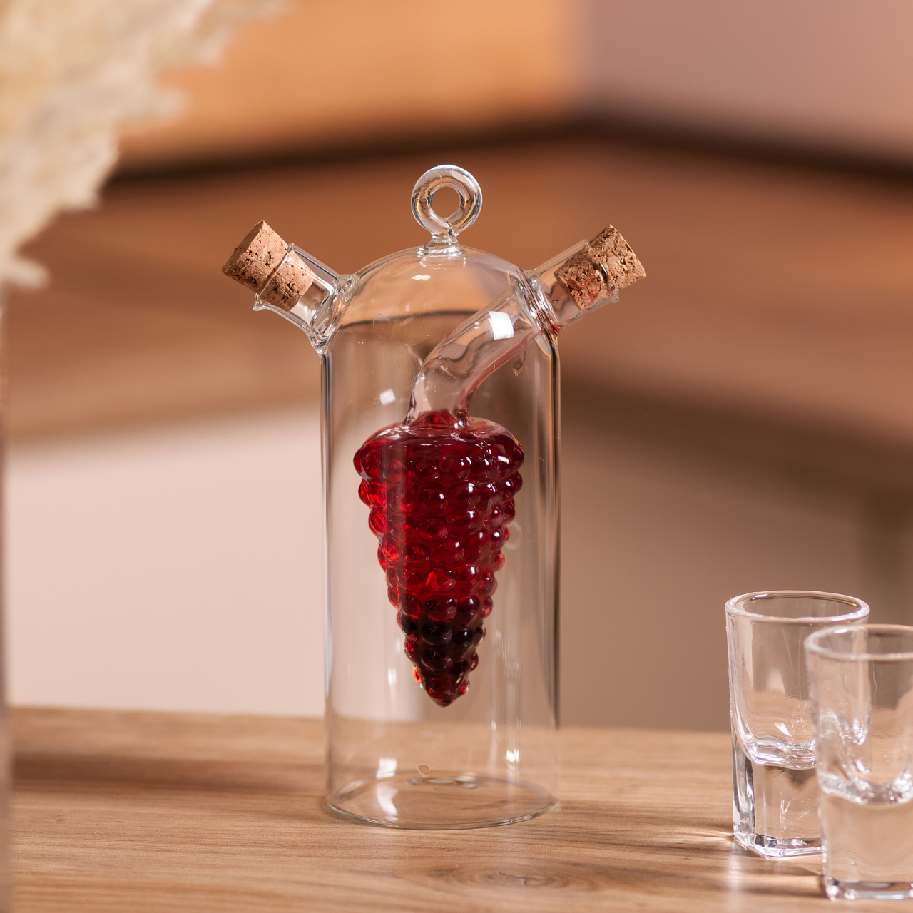 Пляшка для олії та оцту 2в1 подвійна 380 мл скло (HP-34-12) - фото 5 Пляшка для олії та оцту 2в1 подвійна 380 мл скло (HP-34-12) - фото 5