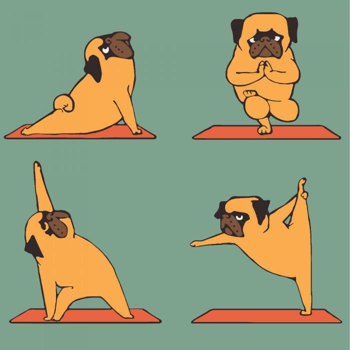 Картина по номерам Идейка Веселая йога 40x50 см (skl-КНО4032)