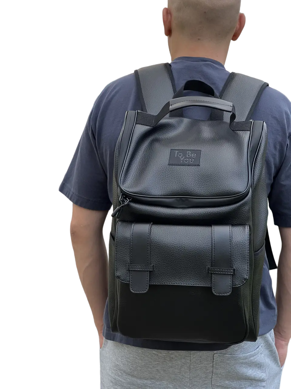 Городской рюкзак Tobeyou из экокожи классический (393148623)