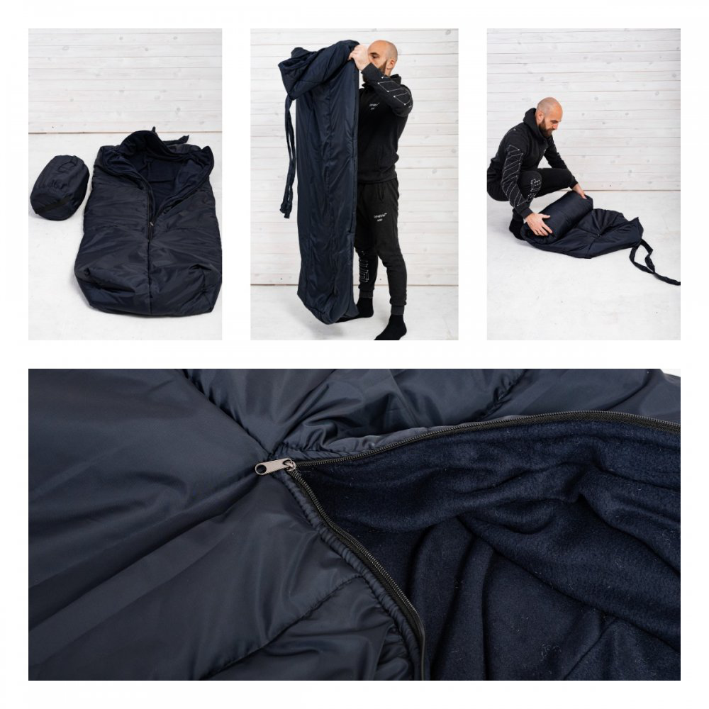 Мешок спальный зимний ВСУ 190 см х 75 см Синий - фото 4 Мешок спальный зимний ВСУ 190 см х 75 см Синий - фото 4