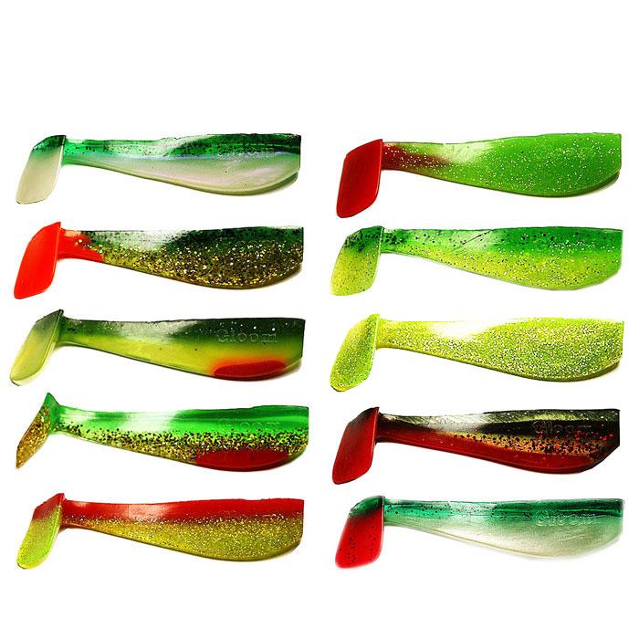 Набор виброхвостов Fox Gloom Assorti №8 силиконовых съедобные 8 см 10 шт. (10492)