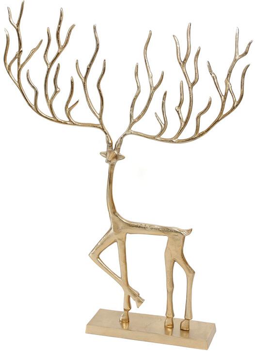Фигурка декоративная Олень 70,5х10х100 см металлическая Золотой (BD-438-150)