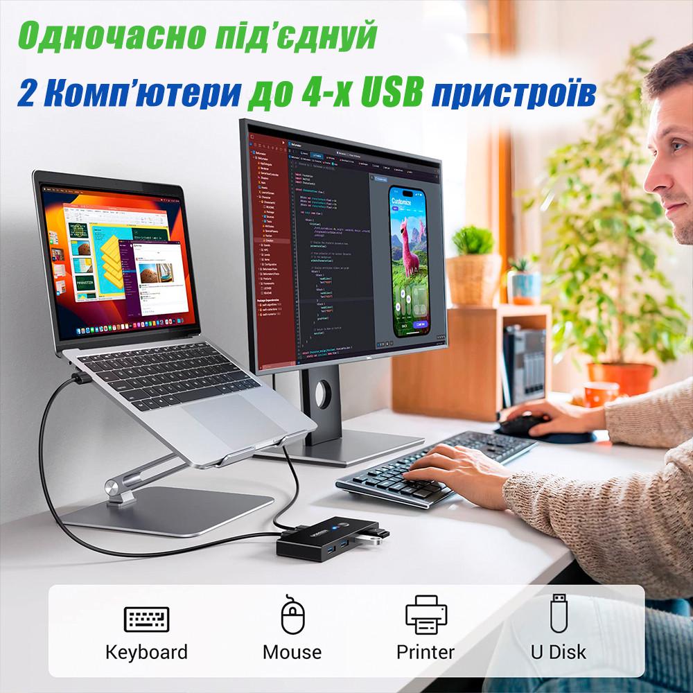 Комутатор KVM Switch Box USB 3.0 (13698844) - фото 5