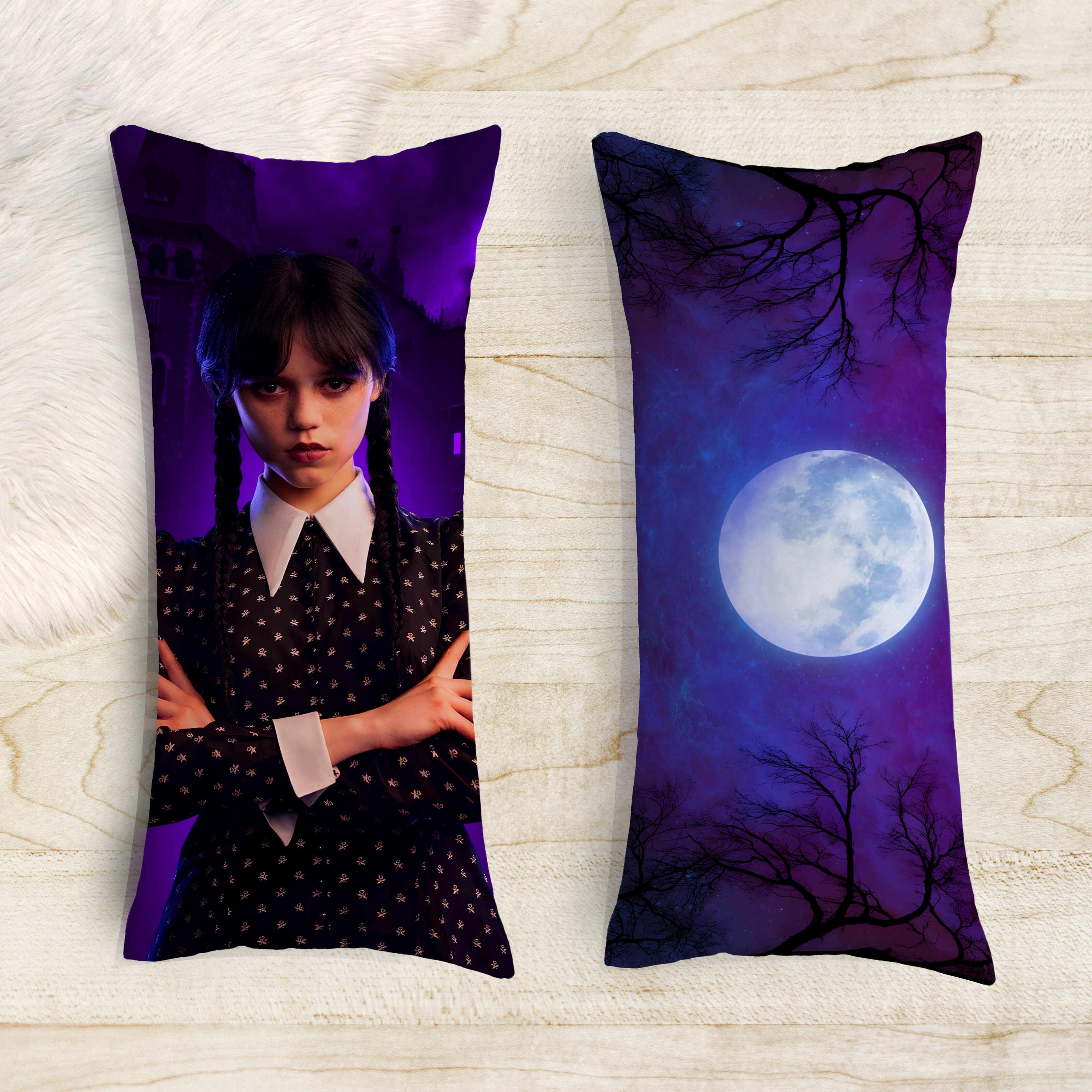 Подушка-обіймашка дакімакура дитяча Венсдей 40х100 см