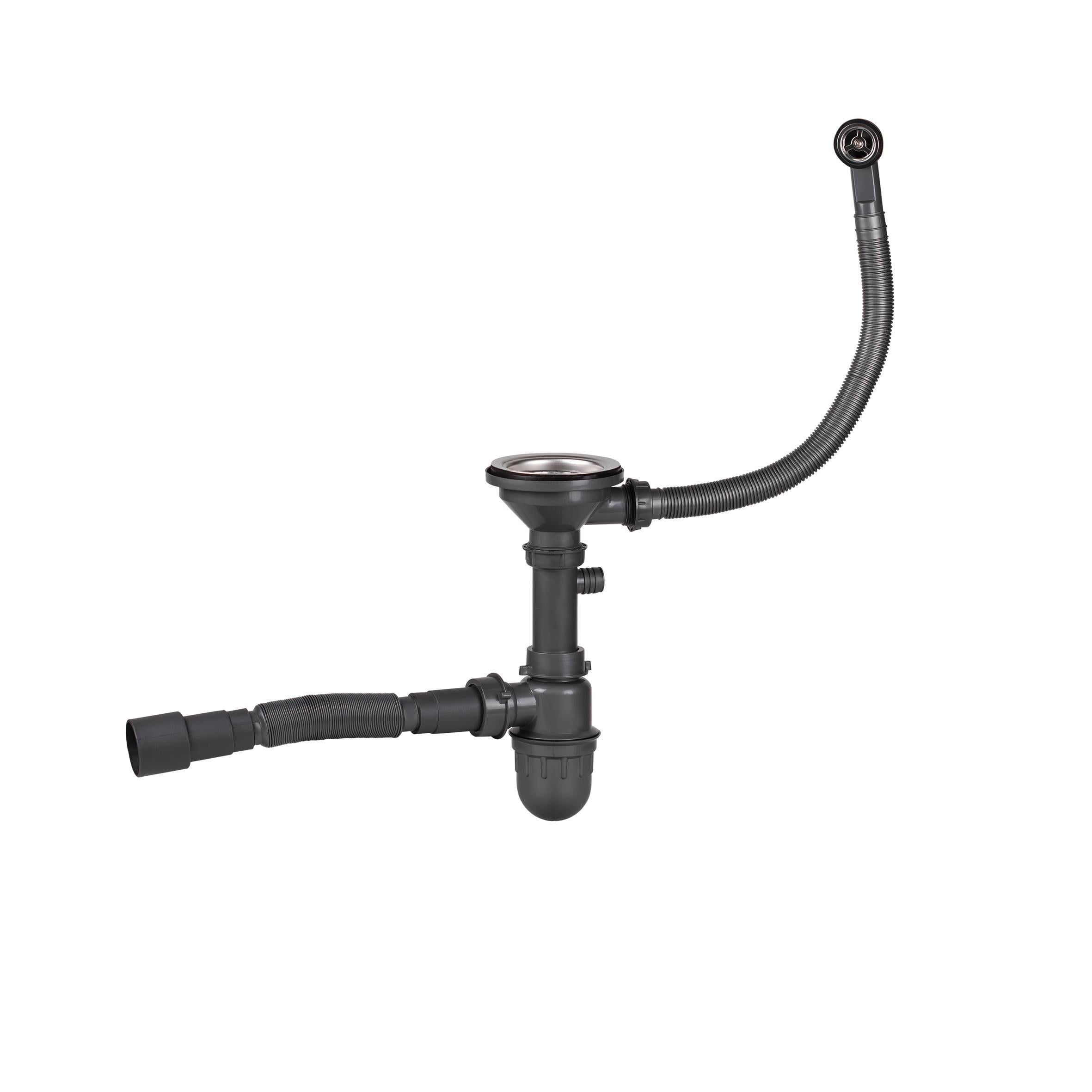 Сифон для кухонной мойки Lidz GRA 47 01 003 01 с круглым переливом выход 50/40 мм Сифон для кухонной мойки Lidz GRA 47 01 003 01 с круглым переливом выход 50/40 мм