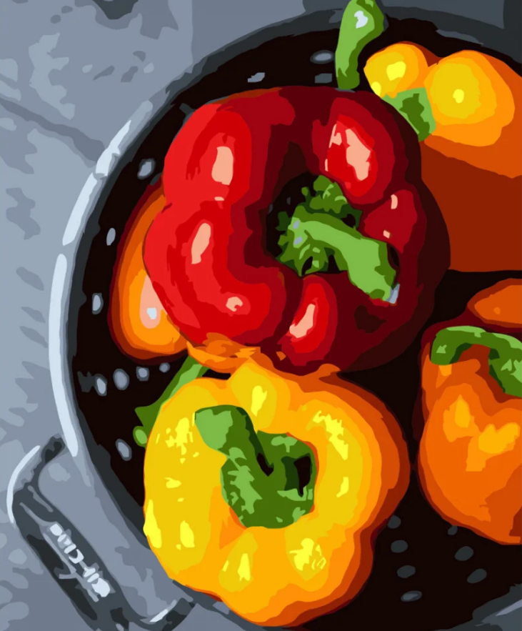 Картина по номерам Strateg Паприка 40x50 см (VA-3751)