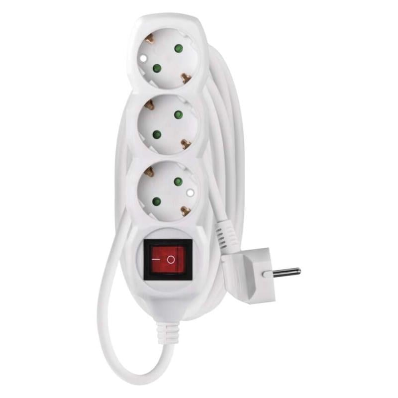 Удлинитель сетевой Emos P1323R 3 розетки 3 м 1,5 кв. мм (37796659)