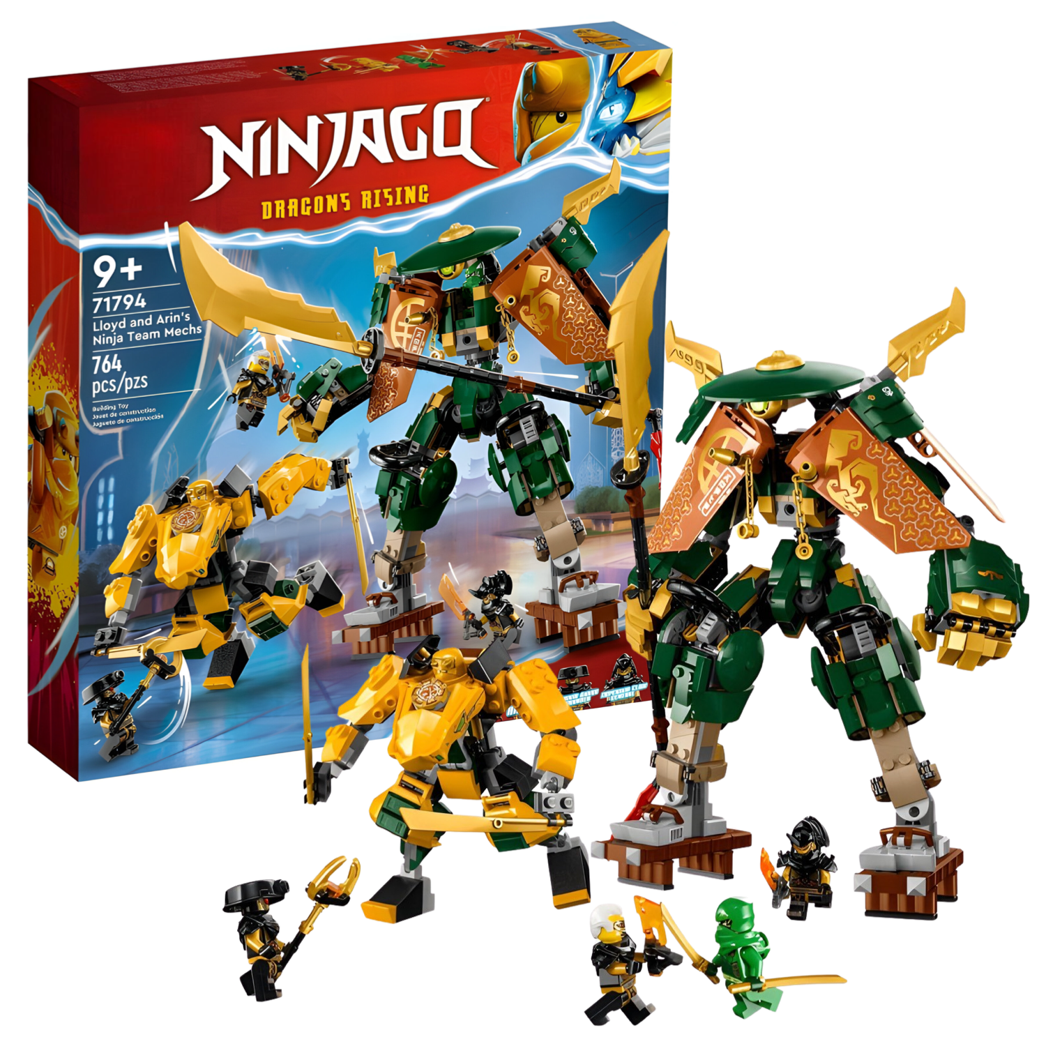 Конструктор Ninjago Командні роботи ніндзя Ллойда та Арін 764 деталі (11094)