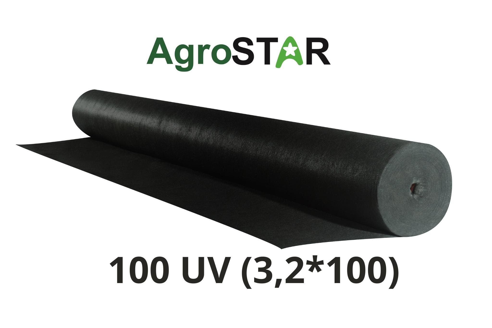 Агроволокно AgroStar 100 UV 3,2х100 м Чорний (18206840) - фото 3