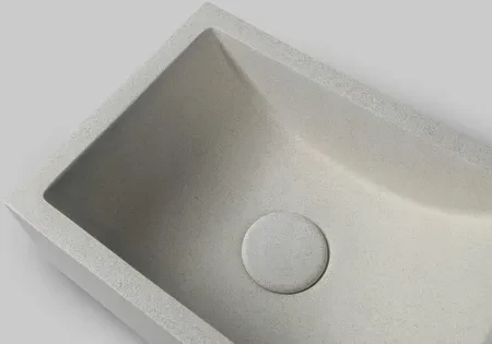 Умивальник Sapho Crest R Z Korkiem 40х22 см Бежевий/Граніт (AR413) - фото 9 Умивальник Sapho Crest R Z Korkiem 40х22 см Бежевий/Граніт (AR413) - фото 9