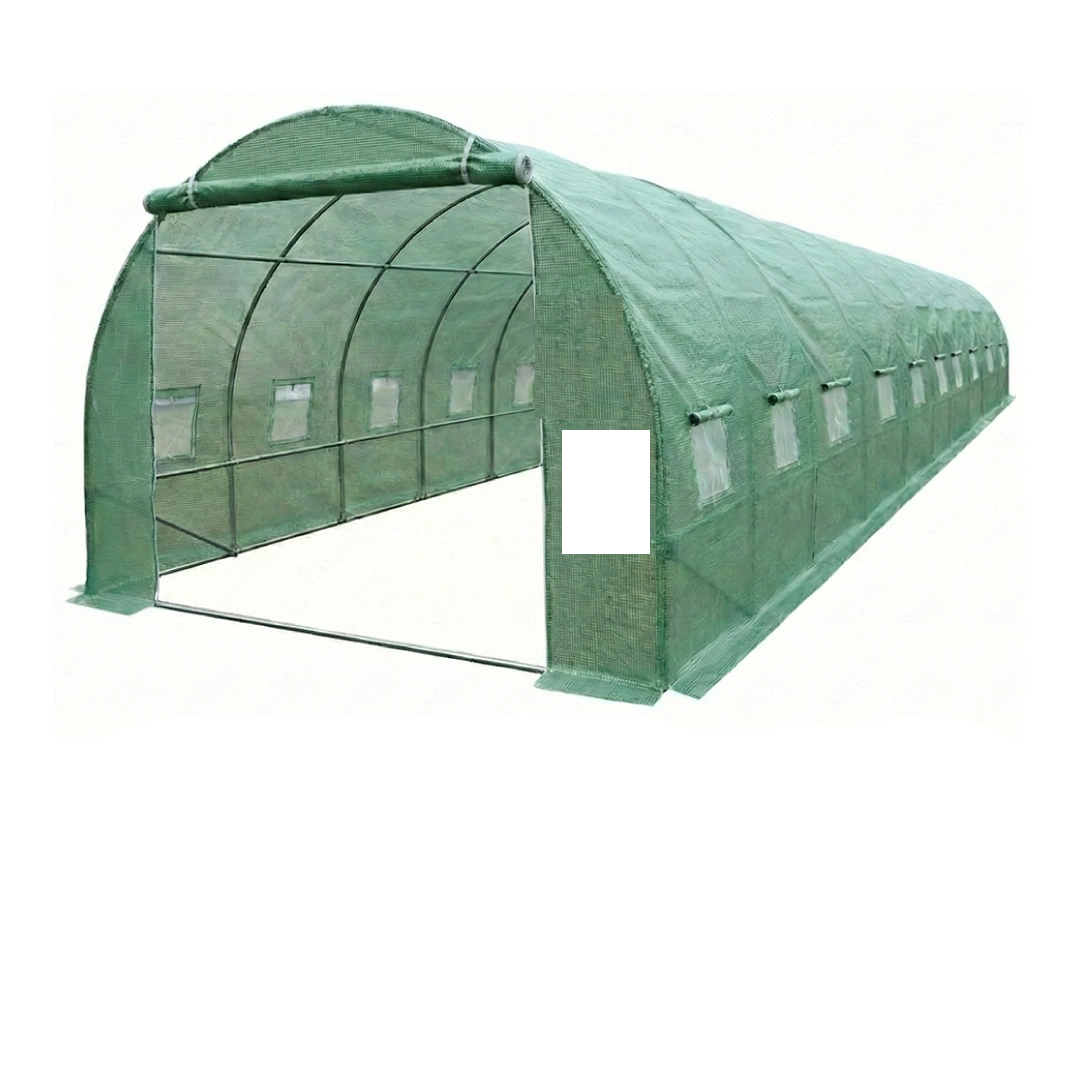 Теплиця LEOBRO Gard en LB-G126-GRN 30 м2 10х3х2 м з рамою з оцинкованої сталі Green (leo-140884)
