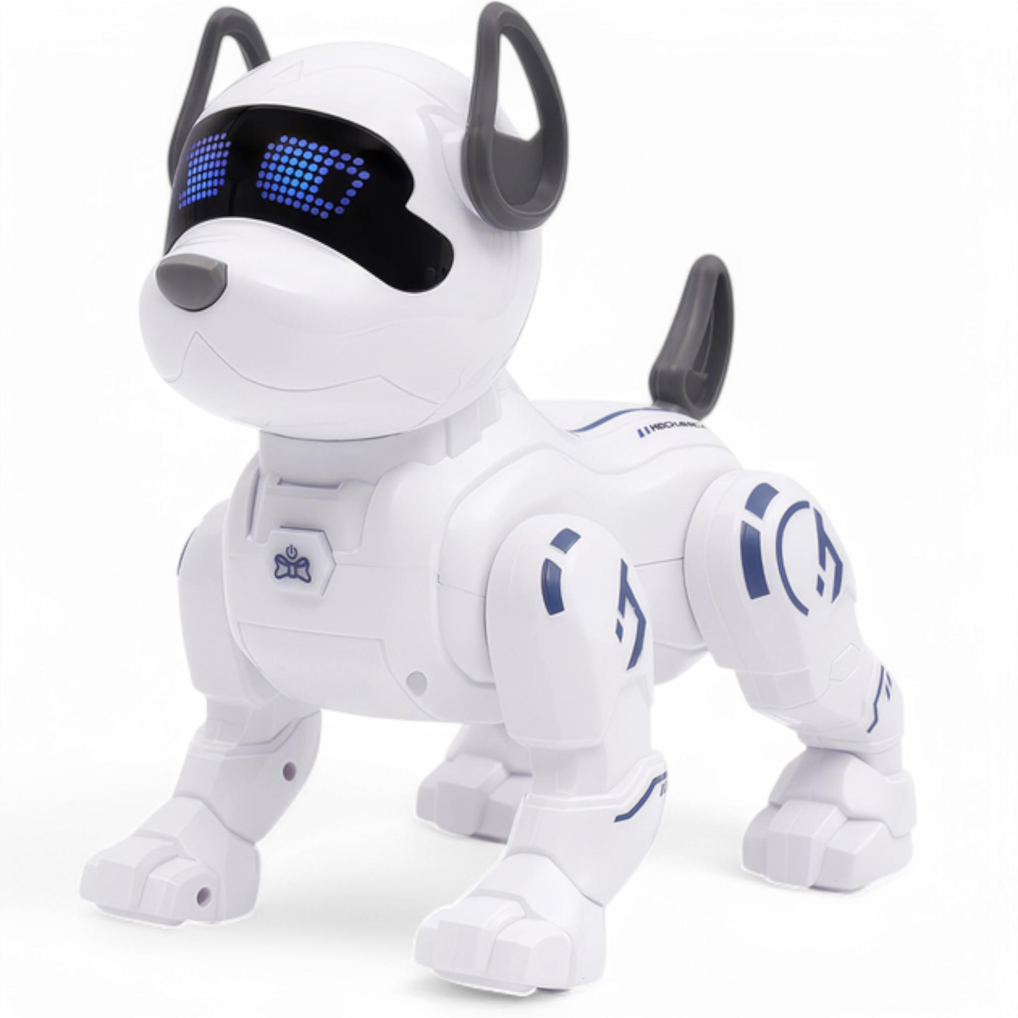 Робот собачка JZJ Intelligent Stunts Dog трюковая аккумулятор 3,7V звуковые/световые эффекты на радиоуправлении (G_3800)