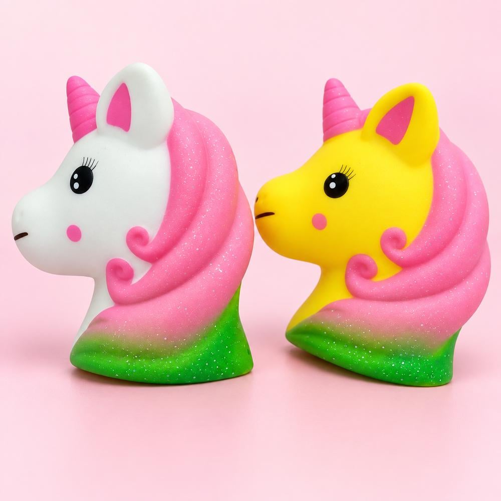 Игрушка антистресс сквиш Пони силиконовая 11,5x10 см набор 2 шт. (52-BT-5800-16)