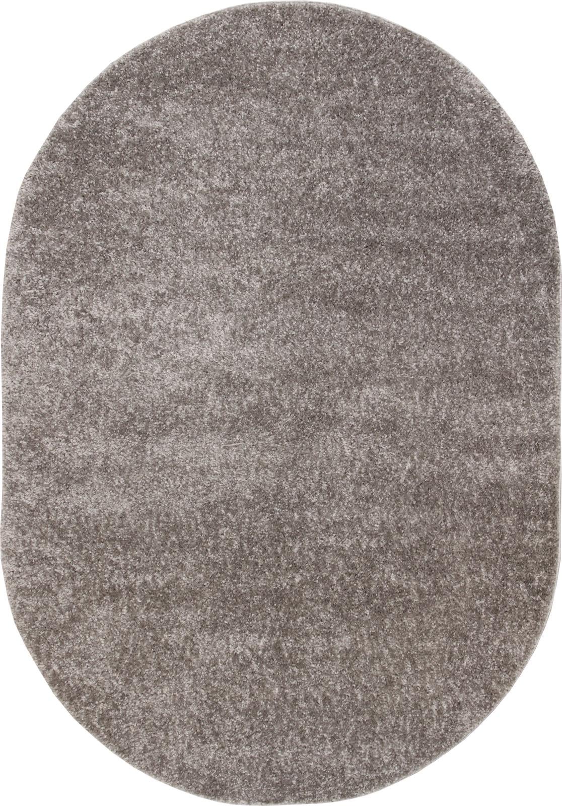 Ковер с длинным ворсом Royal Peru PU04A 1,2x2 м овальный Серый (00-00009969)