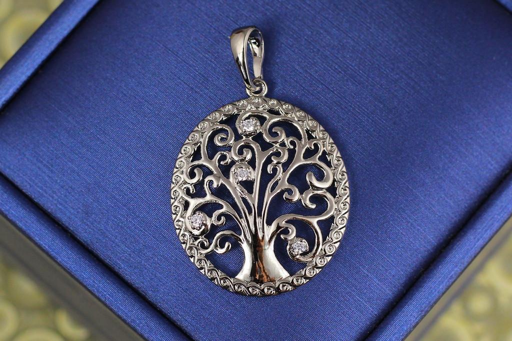 Кулон Xuping Jewelry Дерево источник жизни 2,8 см Серебристый