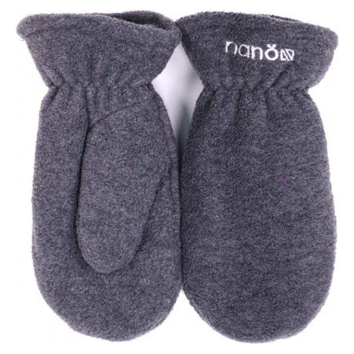 Флисовые рукавицы для мальчика Nano MITP501 с утеплителем 7-8 лет Темно-серый (MITP501-Dkgraymix-7/8)
