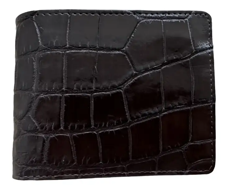 Кошелек портмоне Ekzotic leather из кожи крокодила Коричневый (cw34_6)