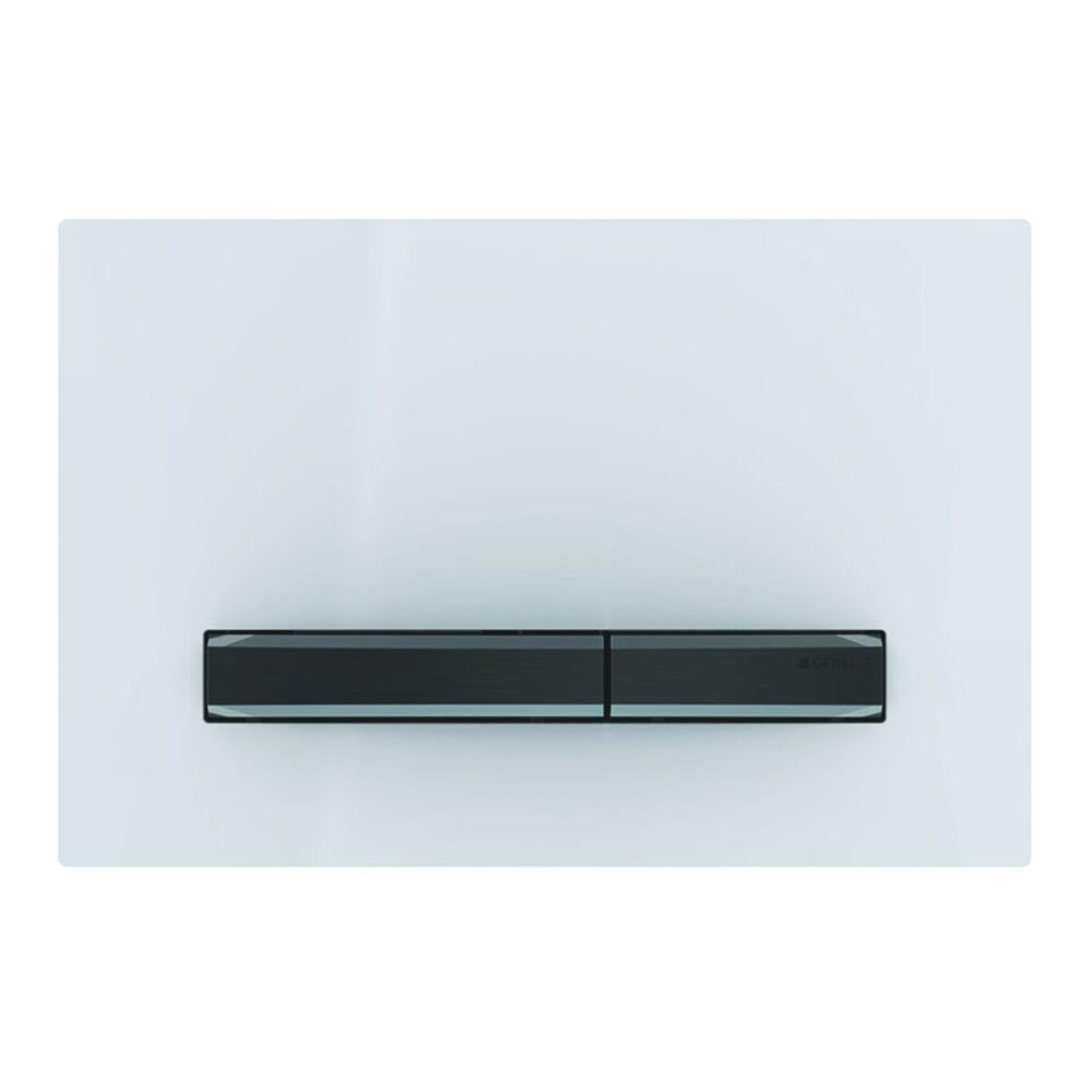 Кнопка смыва Geberit Sigma50 Белый/Хром черный (115.671.11.2)