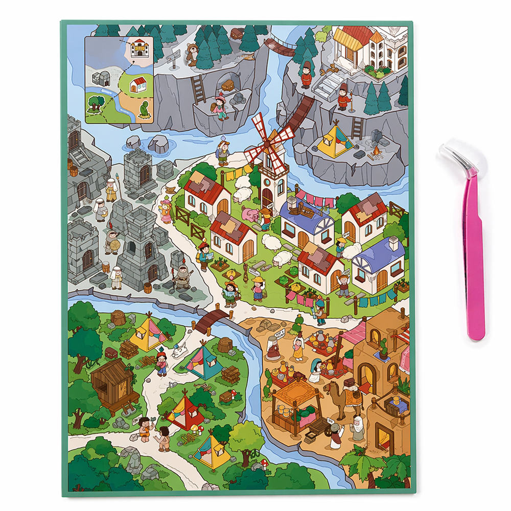 Набір творчий Румбокс з наліпками Карта Життя Пригода XXL 27х21 см творчий (220)