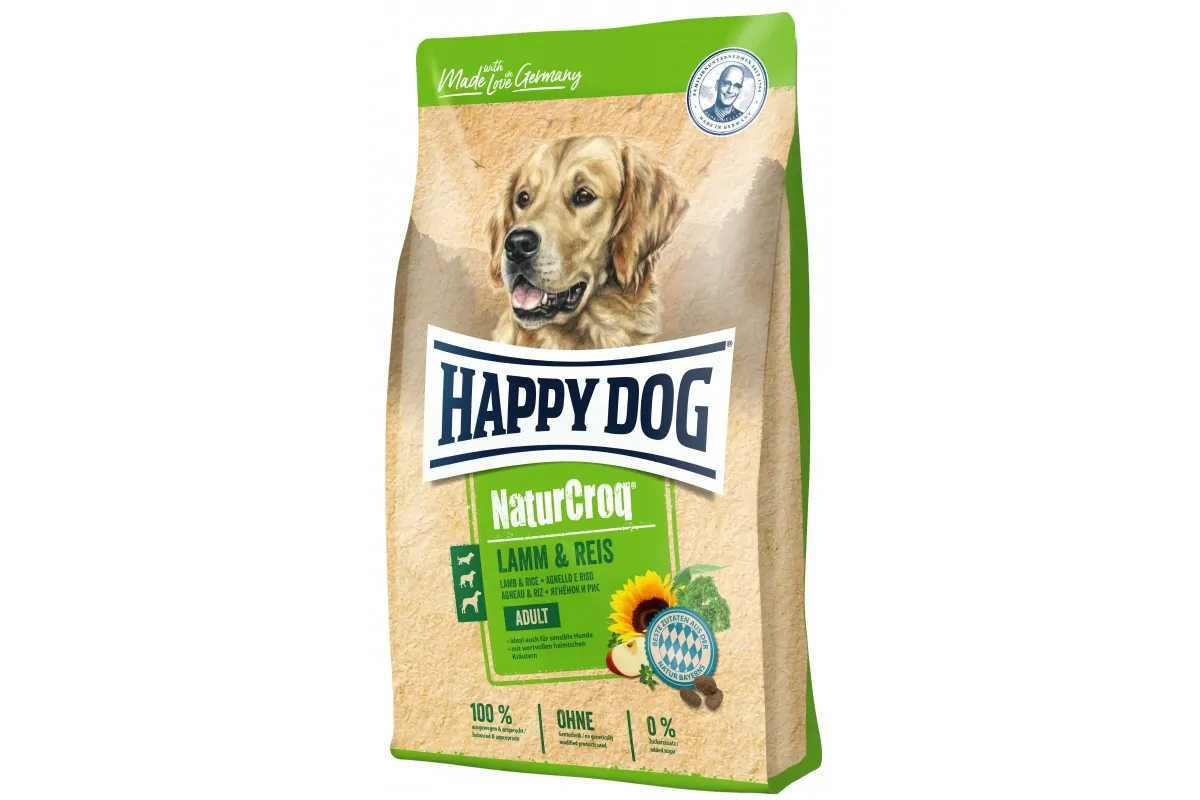 Сухий корм Happy Dog NaturCroq для собак Ягня та рис 15 кг