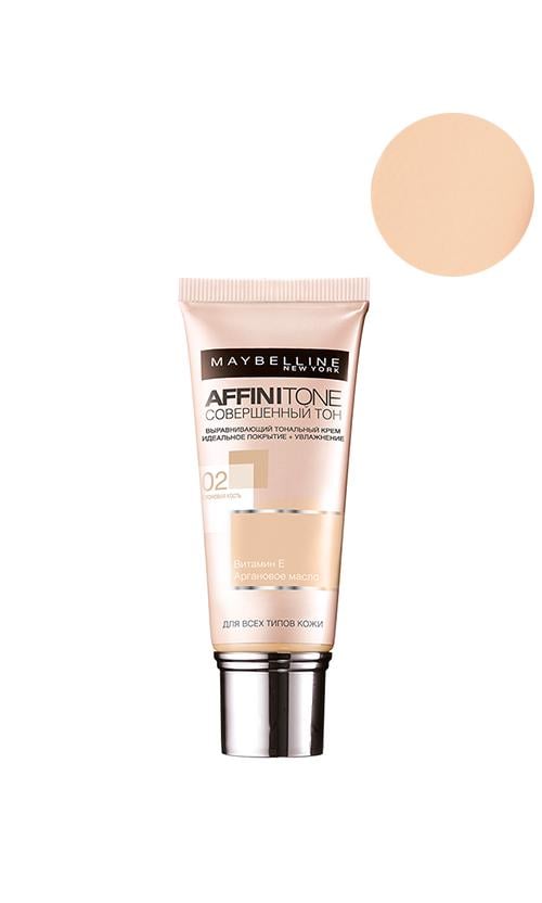 Тональний крем Maybelline New York Affinitone 02 Light Porcelain (1099)