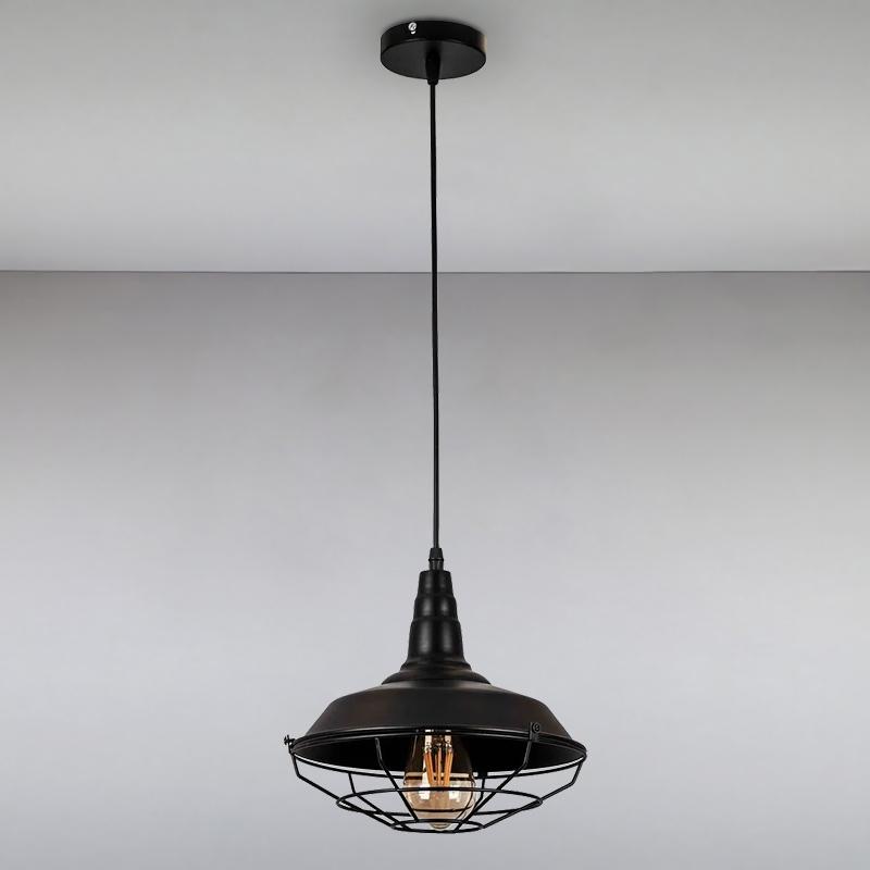 Люстра подвесная лофт Light House LS-15236-1 BK 260 на одну лампу Черный