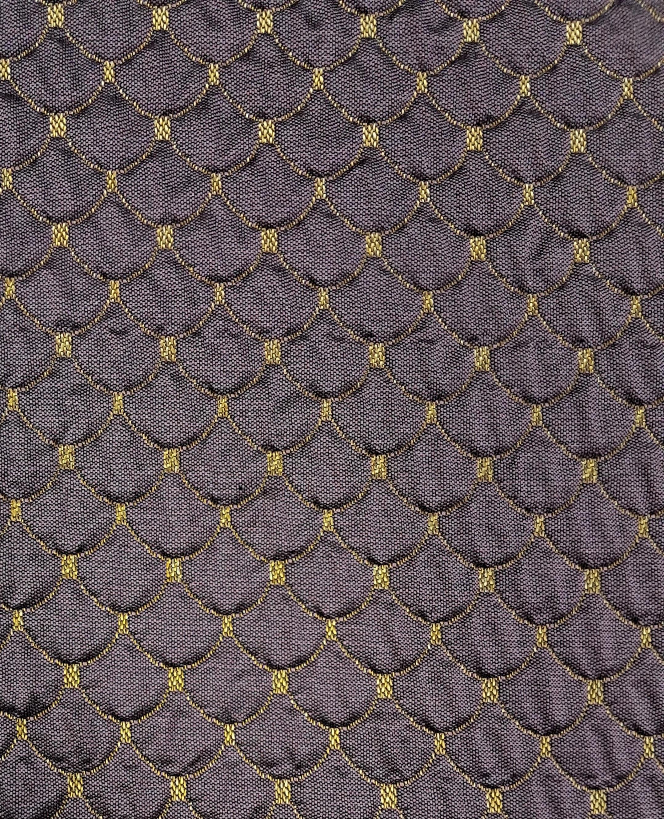 Штора с выпуклым рисунком 270х200 см Темно-фиолетовый - фото 2